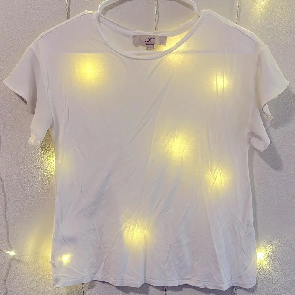 Ann Taylor Loft Chiffon Sleeve T-Shirt​​​​